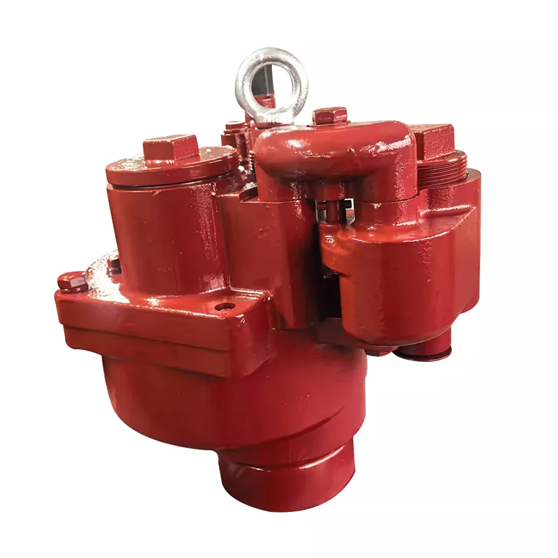 Tête de pompe submersible veste rouge